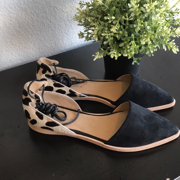 Anthropologie Gee Wawa Suede Flat Leopard Print - Picture 4 of 8